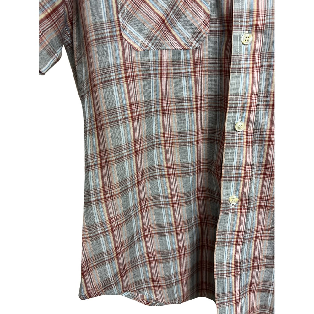 Levi's Button Up Mens Large Multicolor Plaid Tapered Fit Vintage Shirt A28 - Picture 11 of 12